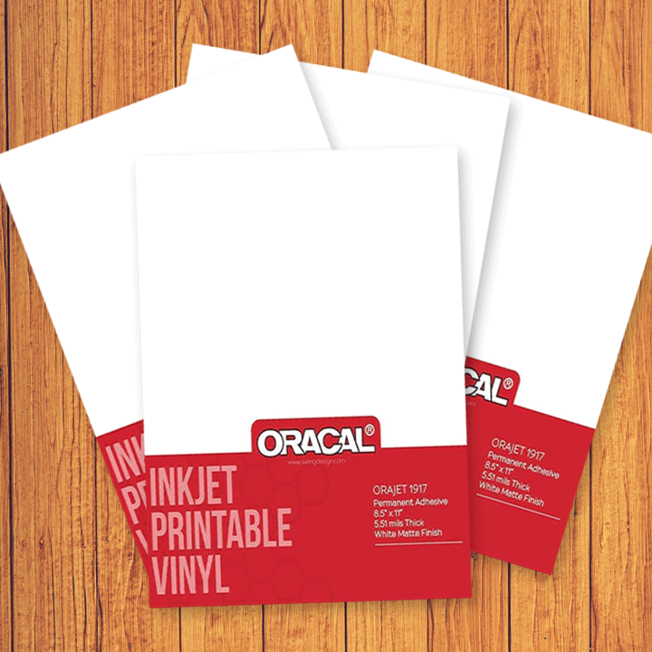 Oracal Inkjet Printable Permanent Adhesive Vinyl 1917